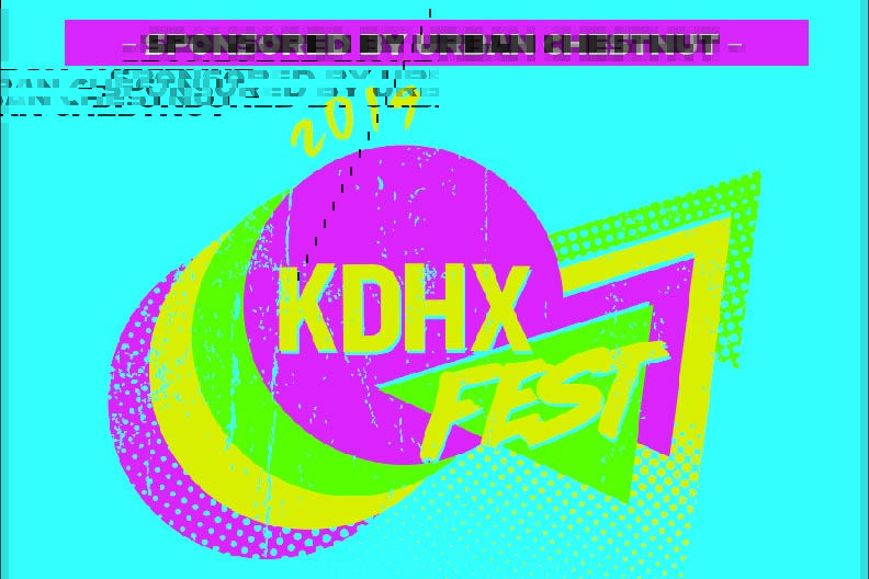KDHXFest. Graphic by Ronnie Wisdom. 