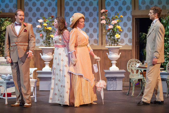 The very posh cast of ‘The Importance of Being Earnest’ at Insight Theatre July 13 – 22, Photo by John Lamb