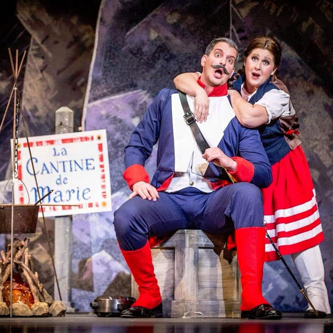 The light opera 'La fill du regiment,' is a satisfyingly musical romance, photos courtesy of Winter Opera St. Louis.