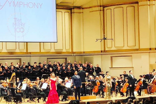 Singers and the St. Louis Symphony Orchestra