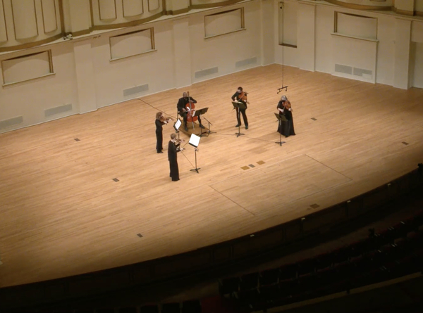 The Mozart Quintet in an empty Powell Hall