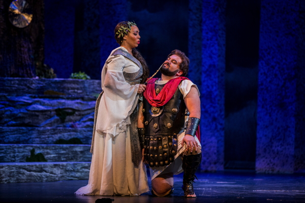 Christine Lyons and Peter Drackley in "Norma."