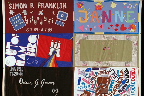 Panels from the AIDS Quilt