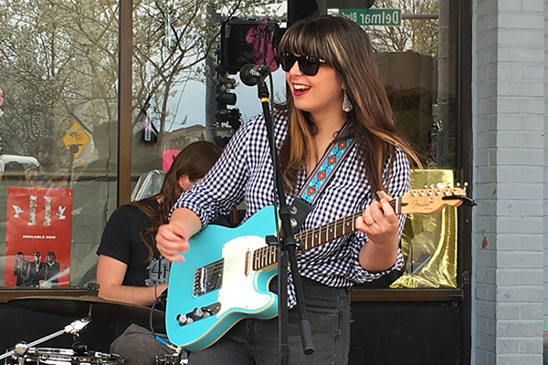 Beth Bombara performs at Vintage Vinyl in St. Louis as part of Record Store Day 2018. Photo by Allison Woodworth