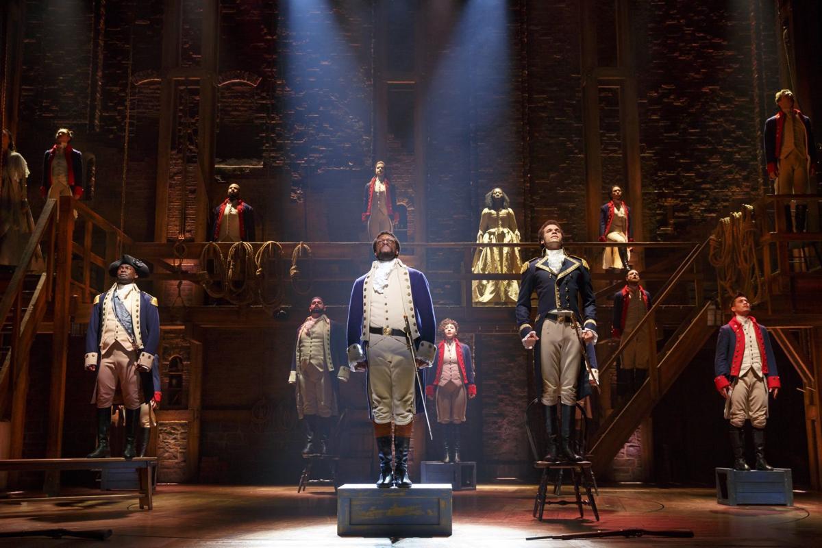 An image from the touring production of 'Hamilton,' photo by Joan Marcus