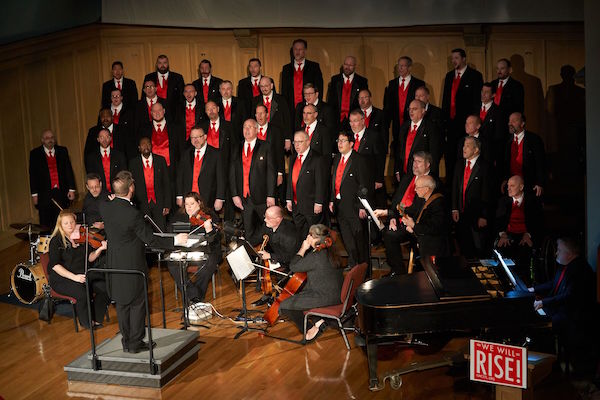 Gateway Men's Chorus performed "We Will Rise" on March 16-17, Union Avenue Christian Church. Photo courtesy of Gateway Men's Chorus.