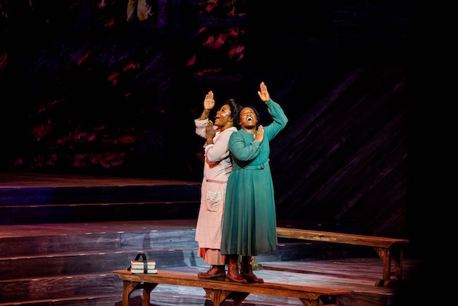 A scene from the Muny Theater's premier production of Alice Walker's 'The Color Purple,' photo by Julie A. Merkle.