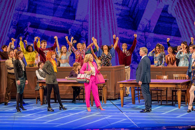 The Muny stage lights up with the infectious enthusiasm of 'Legally Blonde, the musical,' and star Kyla Stone, photo by Julie A. Merkle.