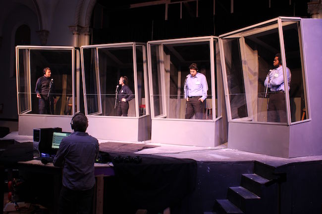 Stray Dog Theatre presents 'Lobby Hero,' by Kenneth Lonergan; photo courtesy of the company.