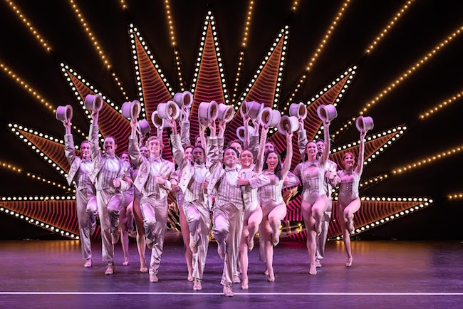 The exuberant 'One: Reprise' marks the finale of Stages St. Louis production of the Tony-winning 'A Chorus Line,' photo by Philip Hamer Photography.