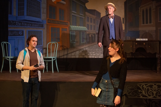 A scene from 'Bloomsday,' a charming romantic comedy in performance at the West End Players' Guild, photo by John Lamb. 