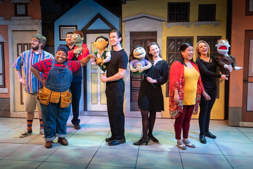 A scene from 'Avenue Q' at the Playhouse at Westport Plaza, Photo by John Flack