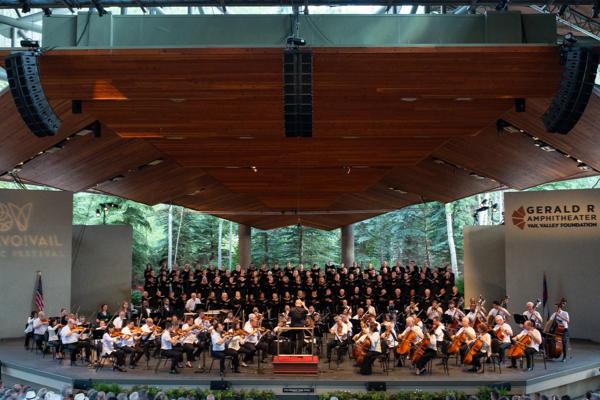 The Philadelphia Orchestra and Colorado Symphony Orchestra at the Ford Amphitheater. Photo courtesy Bravo! Vail.