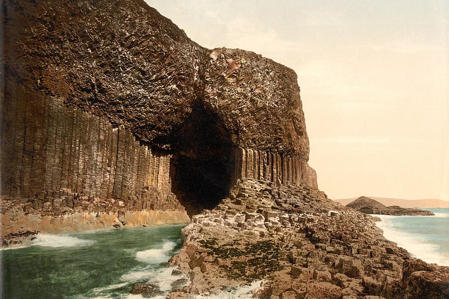Fingal's Cave. Public domain photo from Wikipedia.