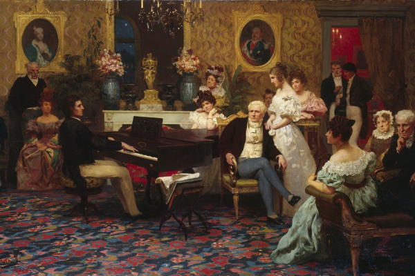 Chopin plays for the Radziwiłłs, 1829 (painting by Henryk Siemiradzki, 1887)