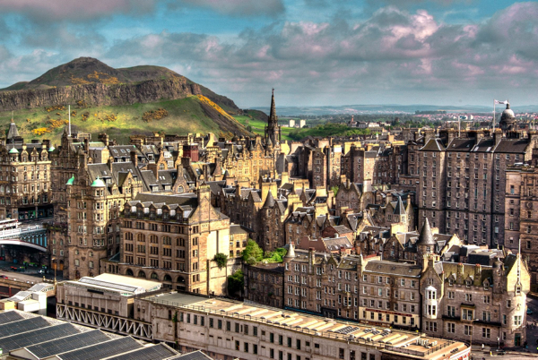 Edinburgh Old Town from Princes Street