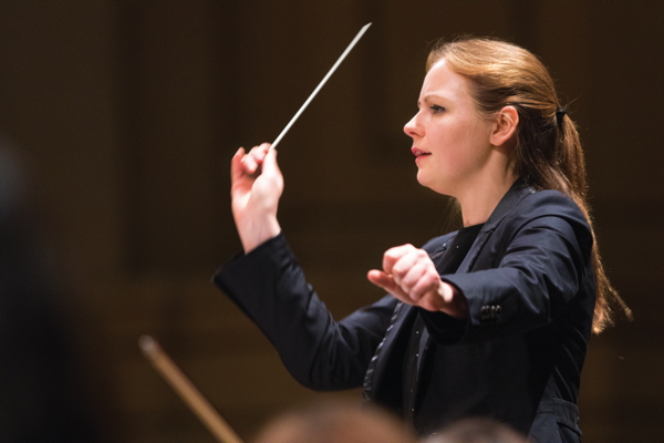 Gemma New conducting. Photo by Diip Vishwanat