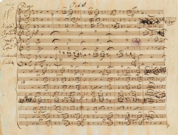 Schubert's autograph of the Octet in F (D. 803)