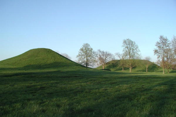 Twin Mounds at Cahokia Mounds State Historic Site
