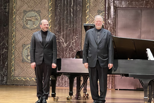 L-R: Gerstein and Ohlsson take curtain calls