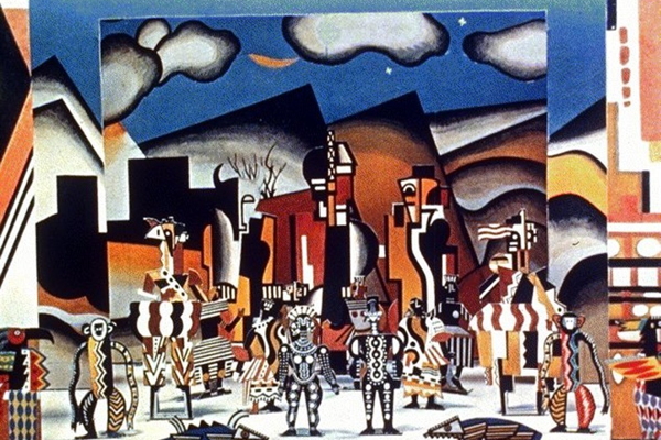 Set design by Fernand Léger for "La création du monde"