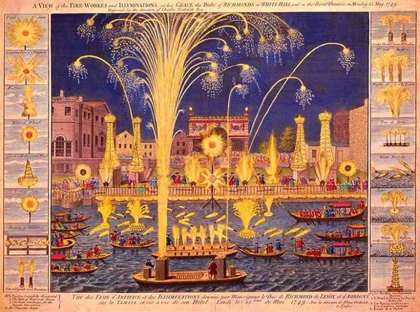 The original plan for George II's fireworks display