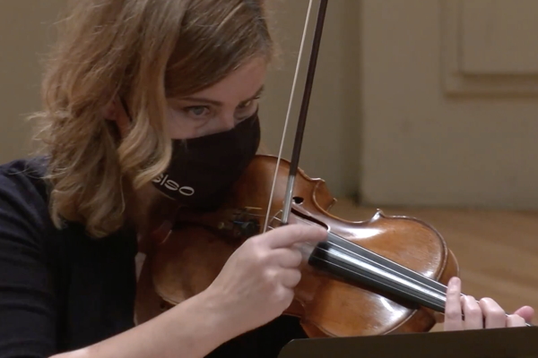 Violinist Alison Harney