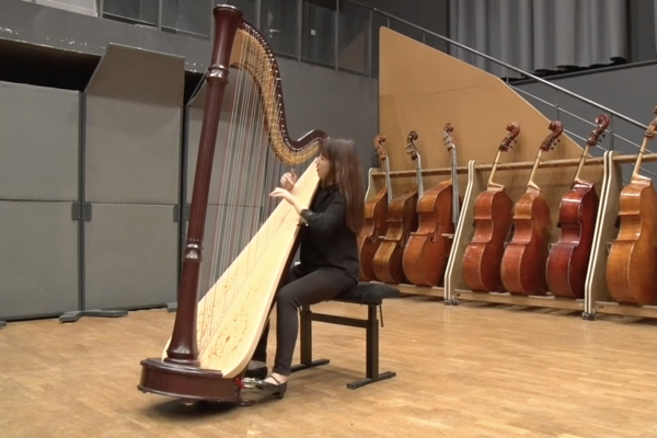 Woo Chin Lee performs the Tailleferre harp sonata