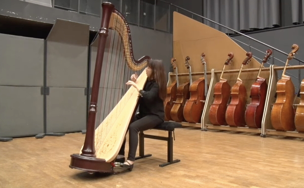 Woo Chin Lee performs the Tailleferre harp sonata