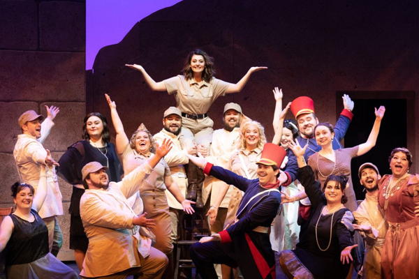 The cast of The Desert Song. Photo by Rebecca Haas courtesy of Winter Opera